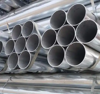 Tube en acier au carbone galvanisé à chaud S235JR Z180 pour cadre de protection de machines générales, processus de découpe et de rainurage, palette en bois