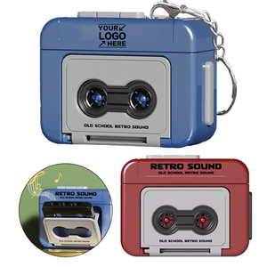 New Mini Retro Recorder Keychain Couples Gift Vintage Design <b>Music</b> <b>Box</b> for Lovers Creative Anniversary Gift - Product Image 1
