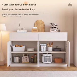 Combinaison haut-<span class=keywords><strong>bas</strong></span> personnalisée buffet en bois massif lumineux plaque de roche de luxe salle à manger armoire de rangement pour <span class=keywords><strong>micro</strong></span>-ondes armoires de <span class=keywords><strong>cuisine</strong></span> - Product Image 3