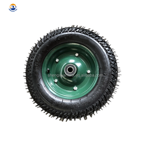 中国工場で人気のヘビーデューティーホイール3.50-8空気圧鉄ホイール付きラバーホイール3.50-8 - Product Image 1