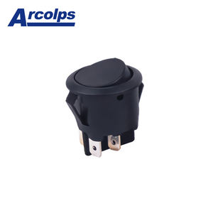 Interruttore a bilanciere DPDT a 6 pin serie RL3 5X 10A 125VAC ON-OFF-ON con cappuccio stampato, approvato CQC UL per sistemi di controllo elettrico - Product Image 2