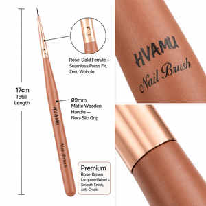 Ensemble de 10 pinceaux à ongles en bois peints sur mesure, formes multi-pointes pour vernis gel, outils de manucure OEM - Product Image 3
