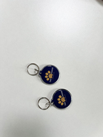 Porte-clés en résine époxy NFC personnalisé Interface de communication RFID pour le partage et le paiement des médias sociaux Porte-clés Google Review Tag