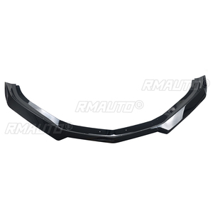 For 16-21 Chevy Camaro SS / 19-21 LS LT RS Front Bumper Lip <b>Splitter</b> Spoiler Carbon Fiber Look Glossy Matte Black - Product Image 2