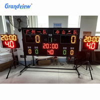 Marcador de fútbol electrónico, pantalla de juego de baloncesto, fabricante de Color, puntuación de pantalla RF, tablero remoto, dígitos, marcador LED para exteriores