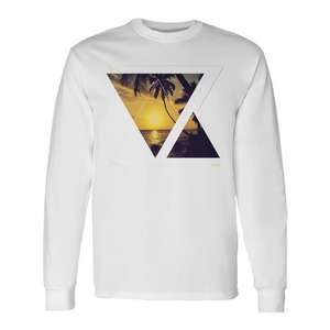 T-shirt à manches longues unisexe noir en mélange de coton, élasthanne et tri-matière, col rond, impression numérique, promotionnel, pour adulte - Product Image 1