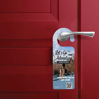 Flyers à suspendre à la porte en papier, service d'impression personnalisé, publicité commerciale, marketing, papier A5, flyer à suspendre à la porte