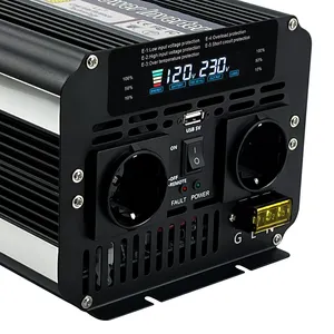 LVYUAN 4000W 8000W DC 12V 24V AC 110V 220V محول موجة جيبية معدلة 4kw محول منزلي محول موجة جيبية معدلة