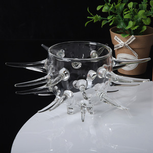 Vasos de Cóctel Creativos Reutilizables Ecológicos Hechos a Mano de Borosilicato Alto con Forma Divertida de Erizo de <span class=keywords><strong>Mar</strong></span> para Bar - Product Image 4