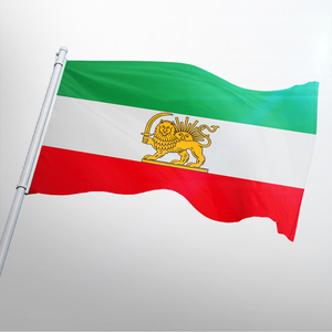 Bandera promocional del capó del coche del león y el sol iraní <span class=keywords><strong>con</strong></span> 2 espejos Material de poliéster Color personalizado Ecológico - Product Image 3