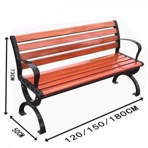 Hot Bán thiết kế hiện đại ngoài trời Vườn băng ghế dự bị kim loại và công viên bằng gỗ Patio băng ghế dự bị cho phòng tập thể dục trường học và khách sạn - Product Image 3