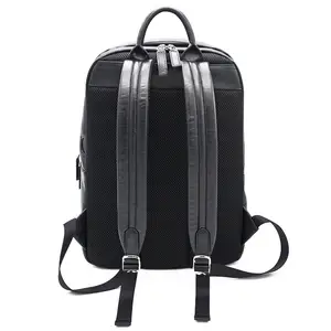 Laptop Bag HOT Selling Trendy Custom PU Leather Shoulders Bags Waterproof Zipper Laptop Bag Large Capacity Backpack