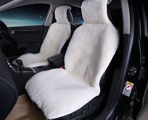 Cojín para Asiento de Coche, Lana Natural, Universal, Fundas de Asiento de Coche de Lujo, Bonitas, para un Solo Asiento Delantero, para FORD/Honda/<span class=keywords><strong>Mazda</strong></span> - Product Image 4