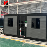 Maison conteneur extensible de 40 pieds, villa de vacances de luxe, maison préfabriquée modulaire en acier avec 1, 2, 3 ou 4 chambres, bureau, salle de bain et cuisine