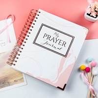Carnet de planification personnalisé à couverture rigide et spirale pour affirmations, gratitude, bien-être personnel, manifestation et journal de prière