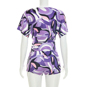 Novedades 2026 Ropa de Mujer <span class=keywords><strong>Boutique</strong></span> de Moda Conjunto de Shorts Sexys Estampados - Product Image 6