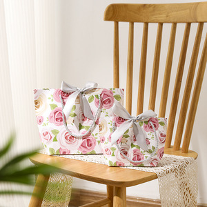 <span class=keywords><strong>Sac</strong></span> cadeau floral vert et jaune avec poignée pour l'anniversaire des enfants - Product Image 4