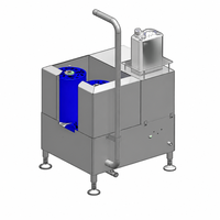 Laveuse de chaussures industrielle professionnelle en acier inoxydable avec brosses de nettoyage pour semelles et dessus, idéale pour les usines agroalimentaires