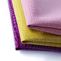 Tissu en cuir synthétique PVC de haute qualité, motif crocodile gaufré, simili cuir imperméable, cuir végétalien pour sacs, canapés, chaises de maison