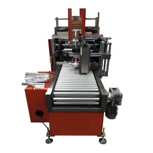 New type auto household kitchen aluminum foil rewinding machine with auto labeling attachment