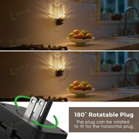 Lampe de nuit à détecteur de mouvement LED en acrylique dimmable LOHAS 180 °   Lumière rotative à détection de mouvement pour salle de bain et chambre à coucher, alimentation par prise secteur