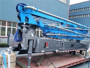 China Factory JIUHE High Efficiency Diesel Engine Concrete Boom Pump 33m Boom 90m3/h Productivity CE Certified Chassis Truck - Product Image 2