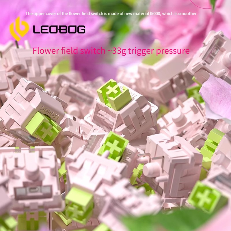 LEOBOG Flower Field Switch - Pre-Lubed 5pin Linear Switch