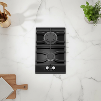Cuisinière à gaz encastrable 2 brûleurs pour usage domestique, classe énergétique A+, protection anti-fuite – Vente en gros usine OEM/ODM