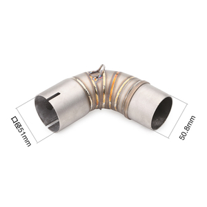 Pot d'échappement Slip-on en acier inoxydable pour moto HONDA CB1000R <span class=keywords><strong>CB</strong></span> <span class=keywords><strong>1000</strong></span> R <span class=keywords><strong>2009</strong></span> - 2018 avec tube de liaison intermédiaire - Product Image 2