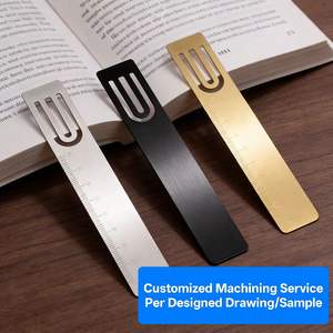 Marcadores de Metal Personalizados con Imán, Placas de Identificación para Hotel, Artesanías Metálicas, Marcadores de Libros de Latón Grabado Brillante en Dorado, Acero Inoxidable con Logotipo Personalizado - Product Image 1