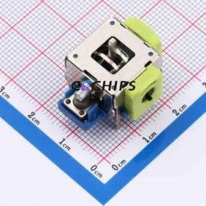 YF16S-FL7.2-B5Kb(45-10)-Y Joystick / Navigation Switch Through hole Component (THT)-14P,25.5x20.3mm Switch - Product Image 1