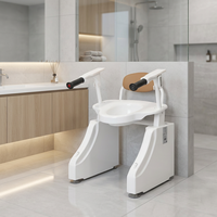 Chaise de toilette et de douche Ucom UC-TL-18-A1 pour soins à domicile, siège de transfert pour salle de bain, pour l'aide aux personnes âgées