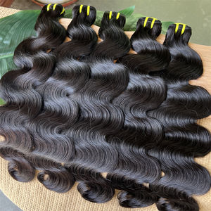באיכות הטובה ביותר גוף חבילות גל גלם 12a כיתה מיושר לציפורן שיער הרחבת ויאטנמית הספק הגוף גל גלם חבילות שיער - Product Image 5