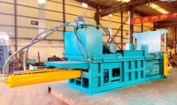 Presse à carton haute efficacité 100 tonnes Machine à compresser les dessins animés Machine à balles pour bouteilles en plastique Presse à balles pour canettes en aluminium