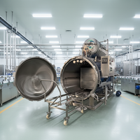 Stérilisateur à jet d'eau industriel contrôlé par PLC pour la stérilisation haute performance des aliments