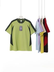 Camiseta inteligente de secado rápido 7A antibacteriana Cool Touch de algodón con cuello redondo de doble cara para hombres Cross Border Trendy Two Tone - Product Image 6