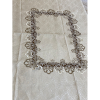 Nappe de table en dentelle de tissu européen d'usine nappe de table basse rectangulaire en gros