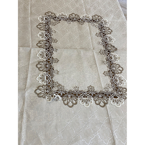 Fábrica de tela europea de <span class=keywords><strong>mesa</strong></span> de encaje tela venta al por mayor <span class=keywords><strong>mesa</strong></span> de centro <span class=keywords><strong>Rectangular</strong></span> <span class=keywords><strong>mantel</strong></span> - Product Image 3