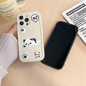 3D mignon Panda Len protéger étui pour Xiaomi Mi 12 11 Lite <span class=keywords><strong>4G</strong></span> 5G couverture Funda pour Poco X5 C31 C55 M3 M2 M5S - Product Image 6