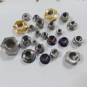 5/8-18 UNF TITANIUM 12 POINT FLANGE NUTS FOR RACING