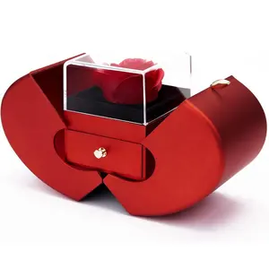 Unique products to sell online apple shape red preserve rose ring box