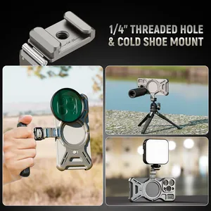 <span class=keywords><strong>Neewer</strong></span> PA067/PA068 15 <span class=keywords><strong>Pro</strong></span>/<span class=keywords><strong>Pro</strong></span> Cage de Téléphone Portable pour Vidéo, Cage Vidéo pour Smartphone en Métal Litearmor - Product Image 6