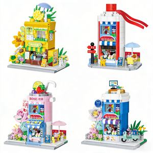 Blocs de construction en plastique multicolores à plusieurs niveaux, modèle de maison de bonbons, tour magique, guitare, télescope, jouets créatifs, ensembles cadeaux - Product Image 1