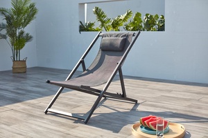 Sillas plegables de <span class=keywords><strong>aluminio</strong></span> para exteriores, sillas de playa con <span class=keywords><strong>4</strong></span> <span class=keywords><strong>posiciones</strong></span> ajustables - Product Image 3