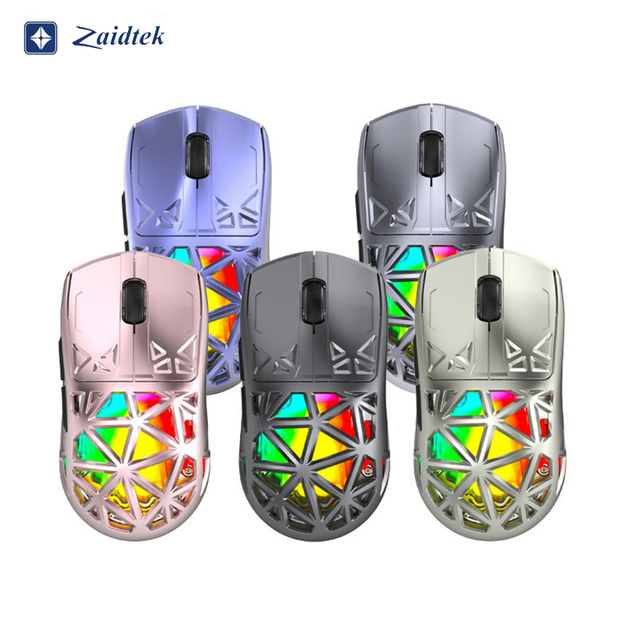 2026 New Style RGB 650mAh Rechargeable Optical Gaming Wireless Mouse LED 2.4GHz Ergonomic Hollow Design for Laptop