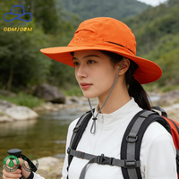 Chapeaux Bob Tendance 2026 à Large Bord Personnalisables avec Cordon Coupe-Vent pour Homme et Femme, Protection Anti-UV, Idéaux pour la Randonnée