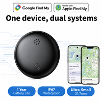 Traceur intelligent BLE à double système compatible avec Apple Find My et Google Find Hub, batterie CR2032 remplaçable, localisateur anti-perte