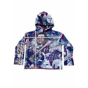 Felpa con Cappuccio da Uomo Personalizzata in Cotone, Stile <span class=keywords><strong>Anime</strong></span>, Tessuta a Maglia, 500 Gsm, Vintage Streetwear, Spessa e Resistente - Product Image 2