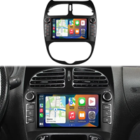 Autoradio multimédia Linux avec GPS intégré, CarPlay et USB pour tableau de bord 7 pouces Peugeot 206 2000-2008