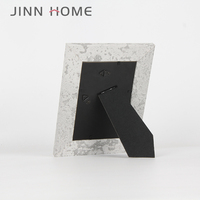 Jinn Home 4x6 5x7 6x8 Cadre photo entier en bois créatif Cadre de décoration d'image à bordure large Support de table